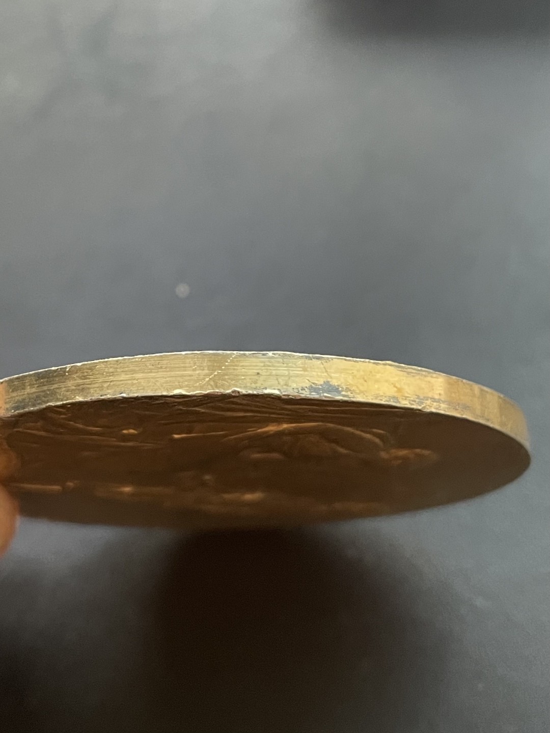 欧洲章牌-拍卖第24场 CH.Pillet～法国罗克鲁瓦储蓄银行镀金大银章 直径：63 mm ，119.6 g