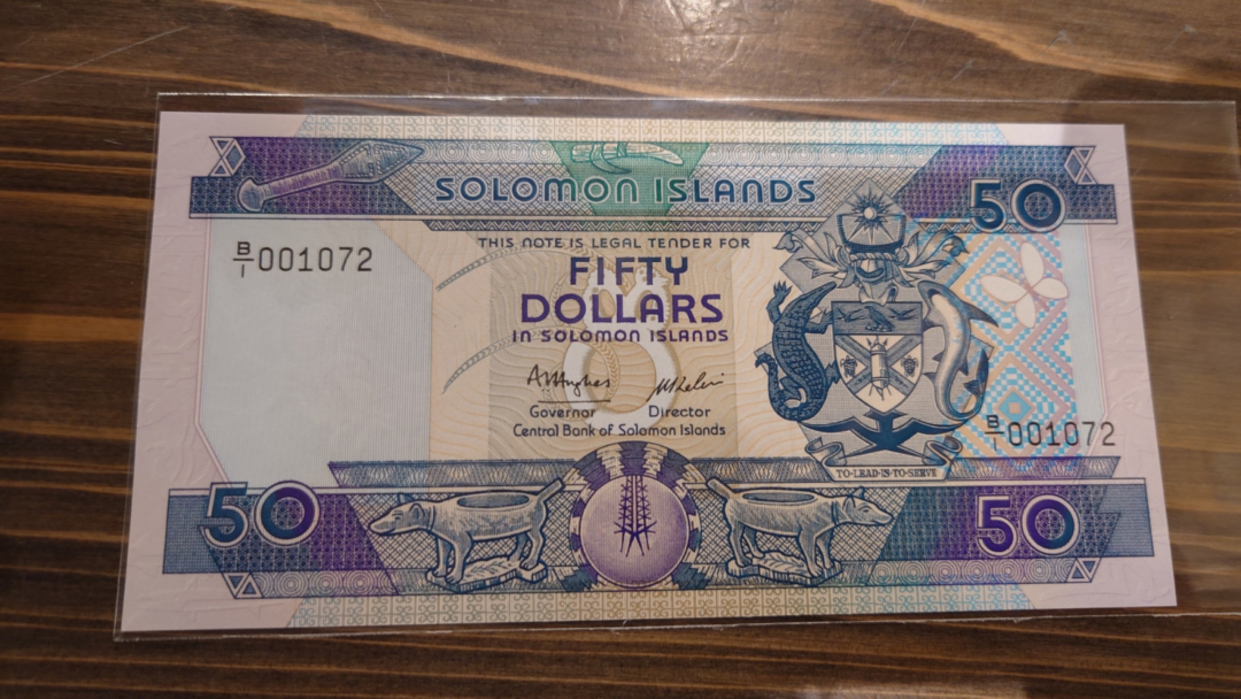 【世界钱币】精选微拍第63期暨2023年第十期 裸钞专场（有最新展会卖剩品种） 1986年所罗门群岛50 全新绝品千位号