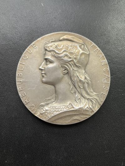 欧洲章牌-拍卖第24场 - H.Dubois～1912年法国众议院议员银奖章 直径：50 mm ，66.4 g