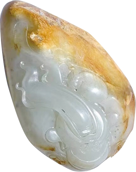 2023惠民拍卖会——国升推荐专场 和田玉籽料财神摆件 现代 H:5.5cm重：75g