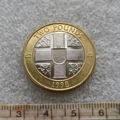 【淘币小摊】第一百二十拍  散币场 周四至周六 三连拍   满百包邮 - 根西1998年2镑纪念币
