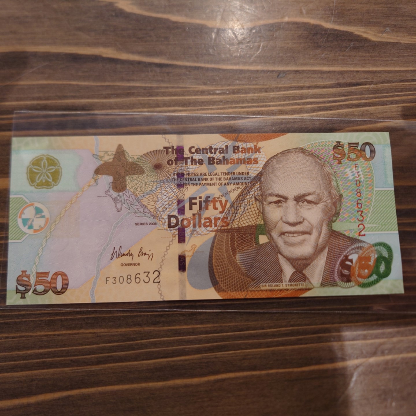 【世界钱币】精选微拍第63期暨2023年第十期 裸钞专场（有最新展会卖剩品种） 2006年巴哈马50元 全新绝品无47