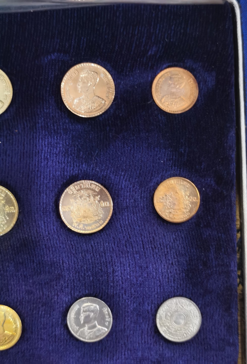 博洋堂章牌藏家系列场②暨第030期（全场包邮） 泰国早期套币30枚（含2枚银币）蓝盒带证书