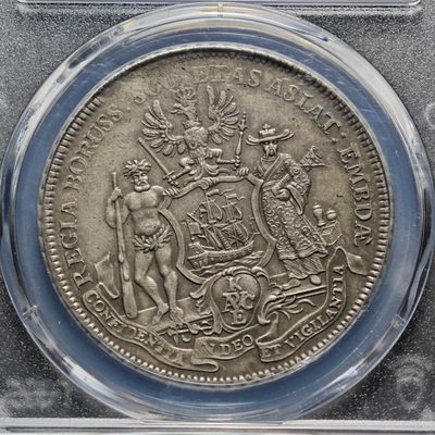 1751年德国普鲁士亚洲公司中国商人泰勒银币 PCGS AU58 罕见珍品