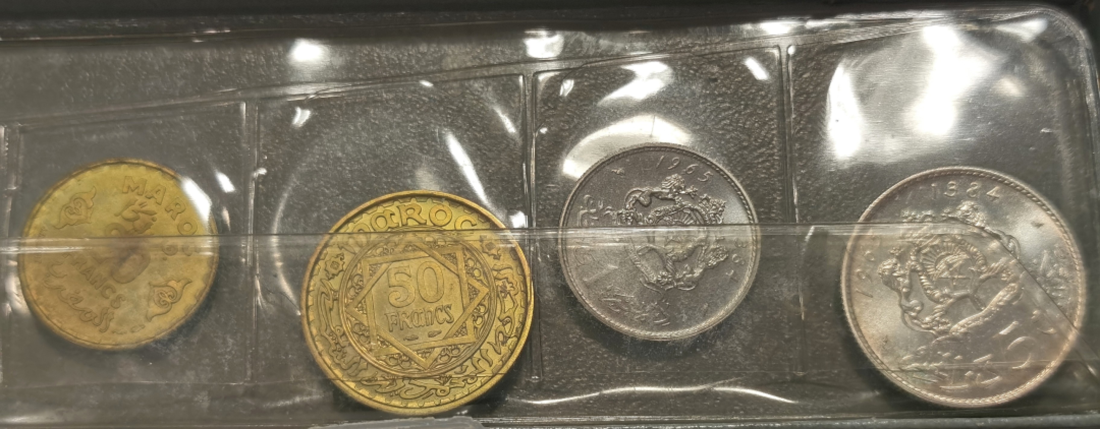 博洋堂章牌藏家系列场②暨第030期（全场包邮） 摩洛哥MS套币（8枚，带银币）原盒