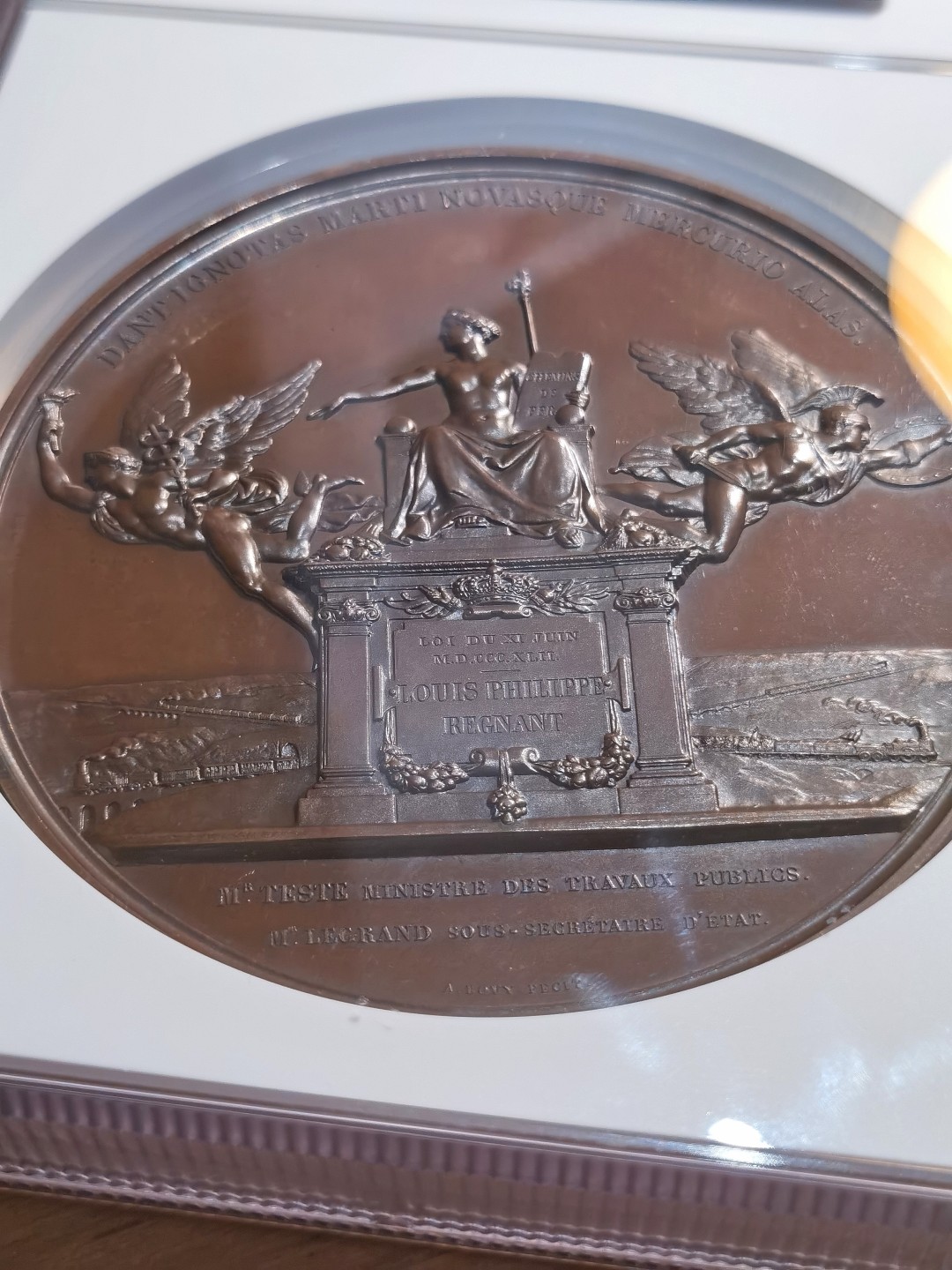 博洋堂章牌藏家系列场②暨第030期（全场包邮） 法国1842年菲利普铁路法案纪念铜章 NGC MS65