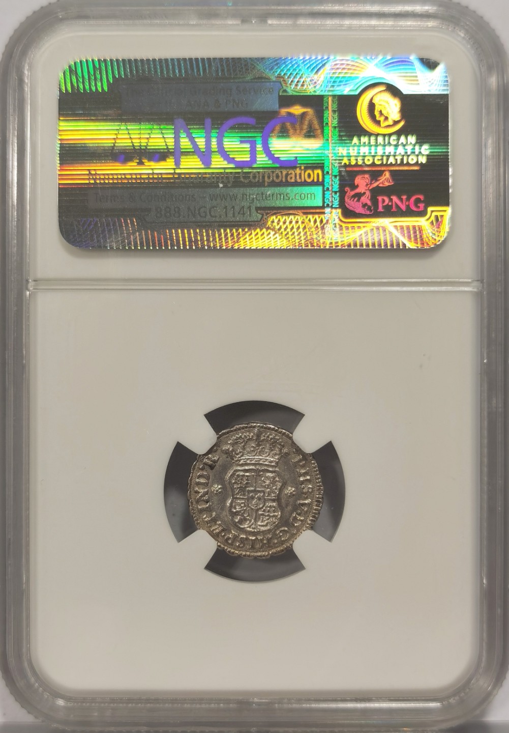 博洋堂章牌藏家系列场②暨第030期（全场包邮） NGC MS63 西属墨西哥1746年菲利普五世地球双柱 1/2里亚尔 深打立体感十足 收藏级品质