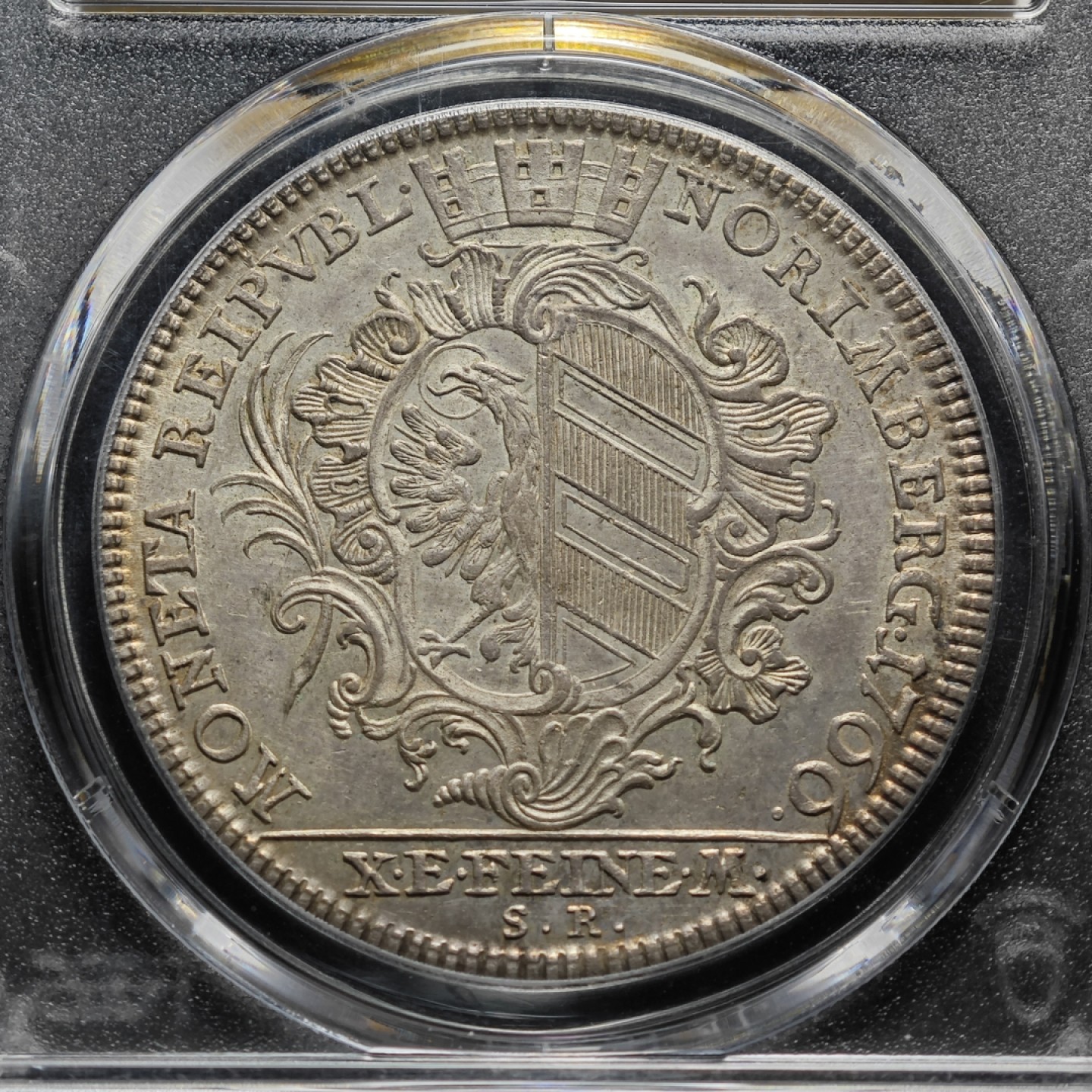 1766年德国纽伦堡双头鹰老泰勒大银币 PCGS MS64 极品状态！