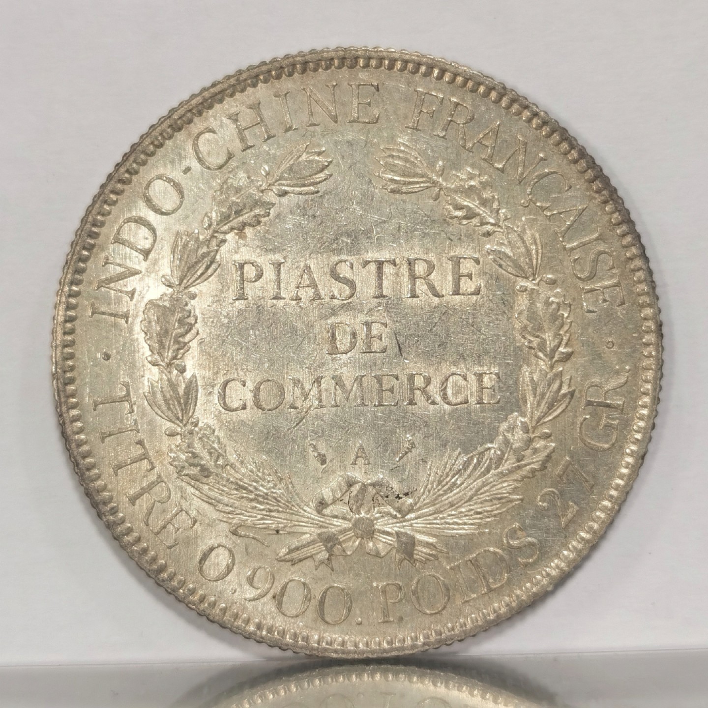 博洋堂章牌藏家系列场②暨第030期（全场包邮） 原光1909、1927年A版法属印支坐洋2枚