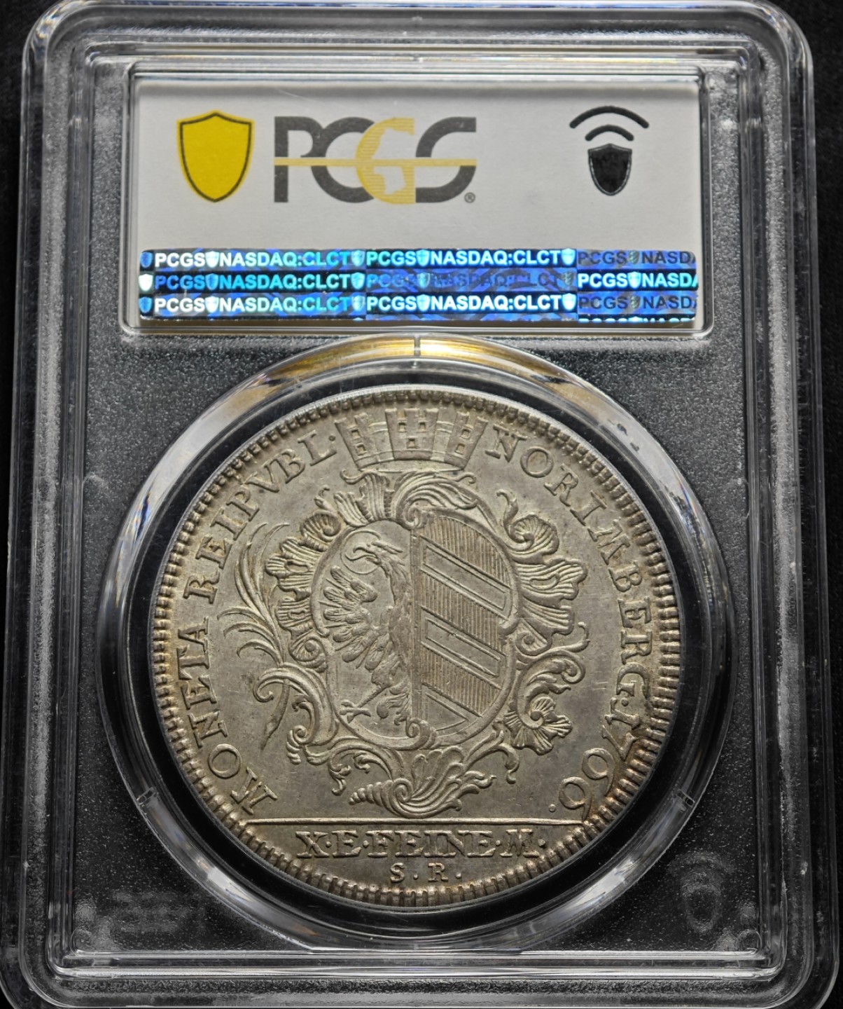 1766年德国纽伦堡双头鹰老泰勒大银币 PCGS MS64 极品状态！