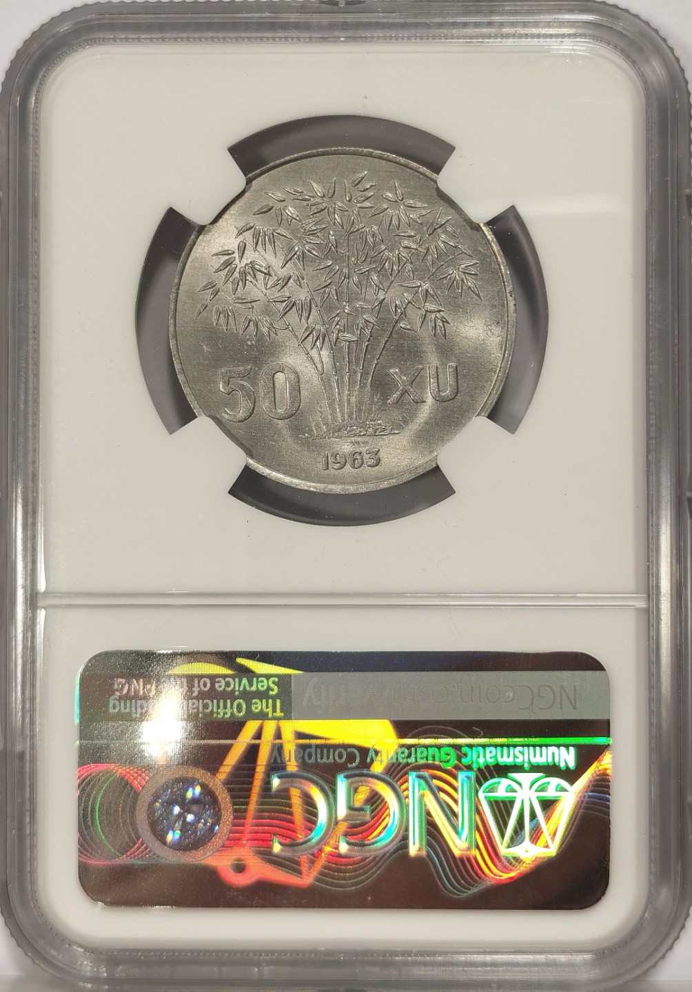 博洋堂章牌藏家系列场②暨第030期（全场包邮） NGC MS62 越南1963年吴庭艳50苏铝币