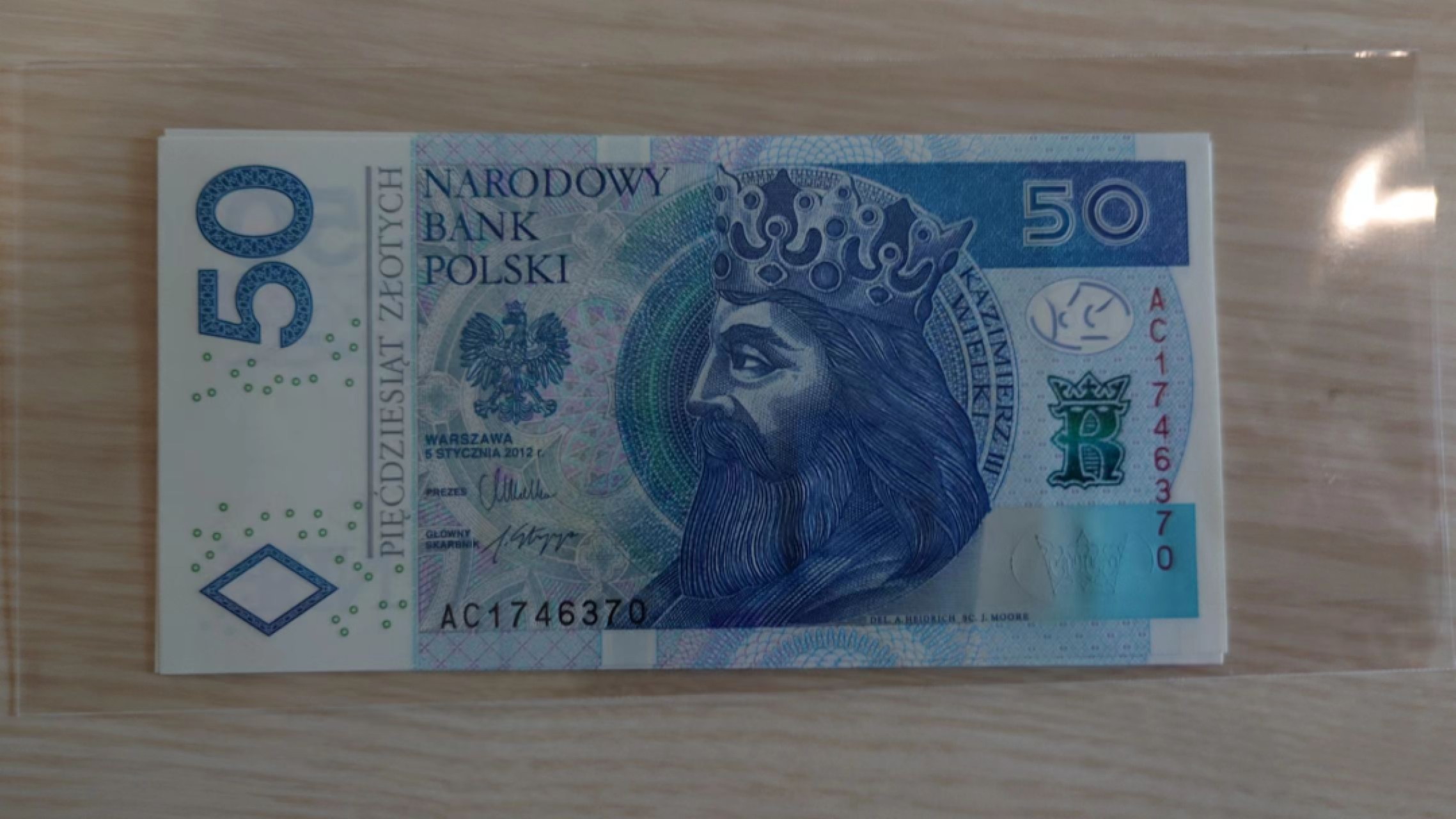 【世界钱币】精选微拍第63期暨2023年第十期 裸钞专场（有最新展会卖剩品种） 2012年波兰50兹罗提 全新绝品