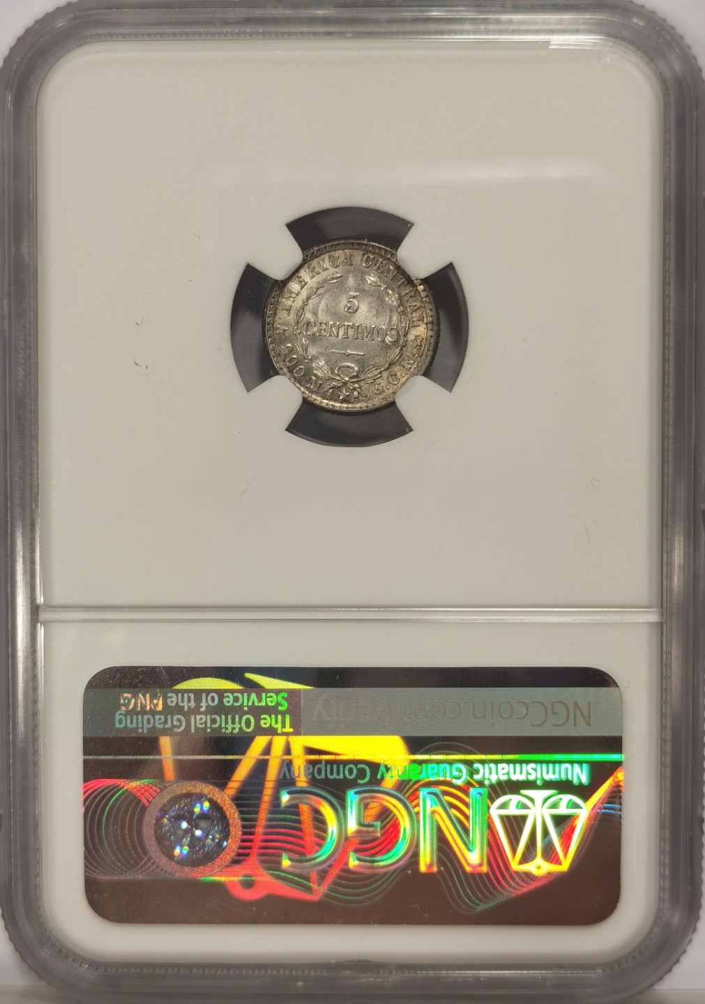 博洋堂章牌藏家系列场②暨第030期（全场包邮） NGC MS62 哥斯达黎加1914年5C银币 稀少品种