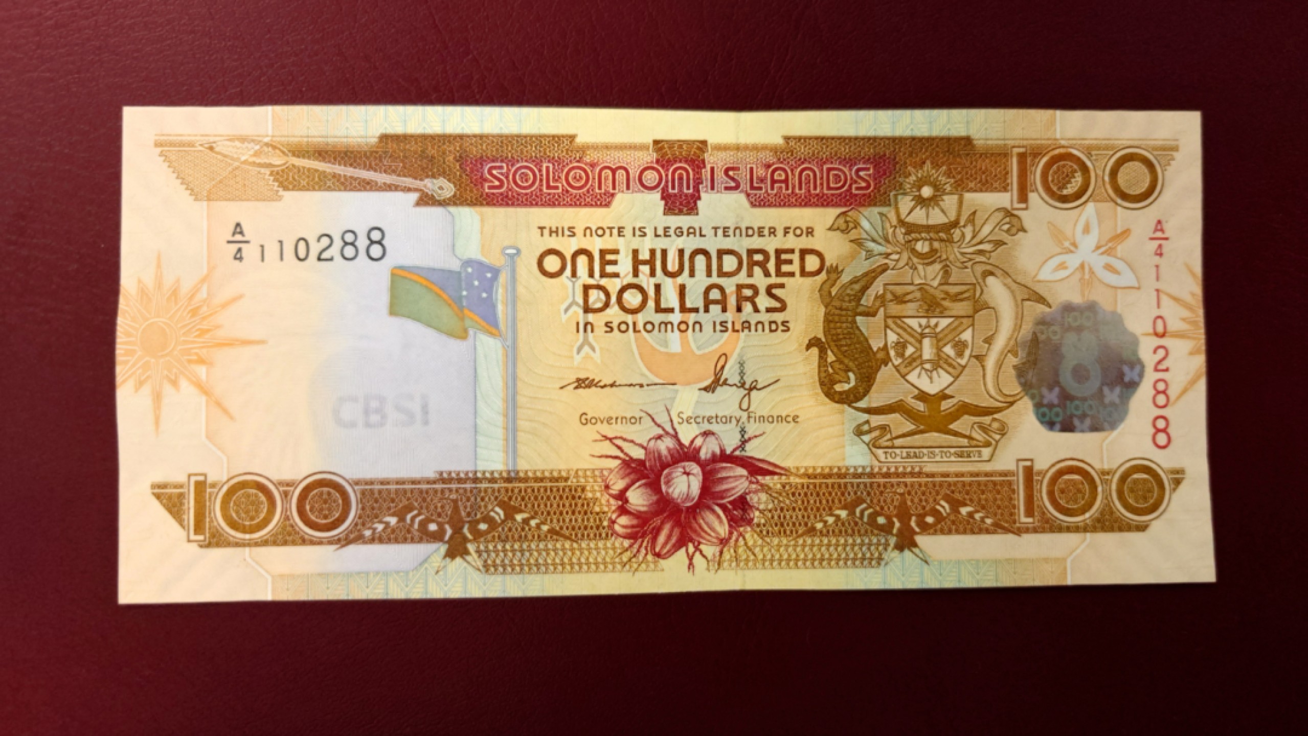 【世界钱币】精选微拍第63期暨2023年第十期 裸钞专场（有最新展会卖剩品种） 2006版所罗门群岛100元 全程无47尾号288