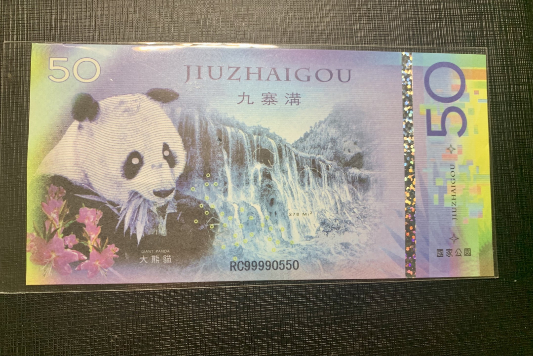 北极狼藏苑社一一（人民币、港币放漏福利专场） 四川九寨沟国家公园测试券国宝大熊猫纪念票券 