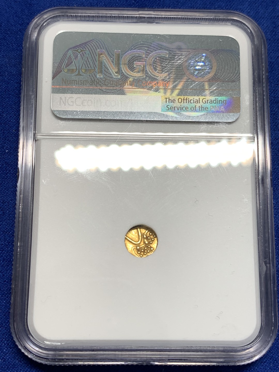 《竞宝斋》第173场-周日，周一2场 (全场包邮) NGC-MS63 印度1795年 坎钦法兰金币 稀少