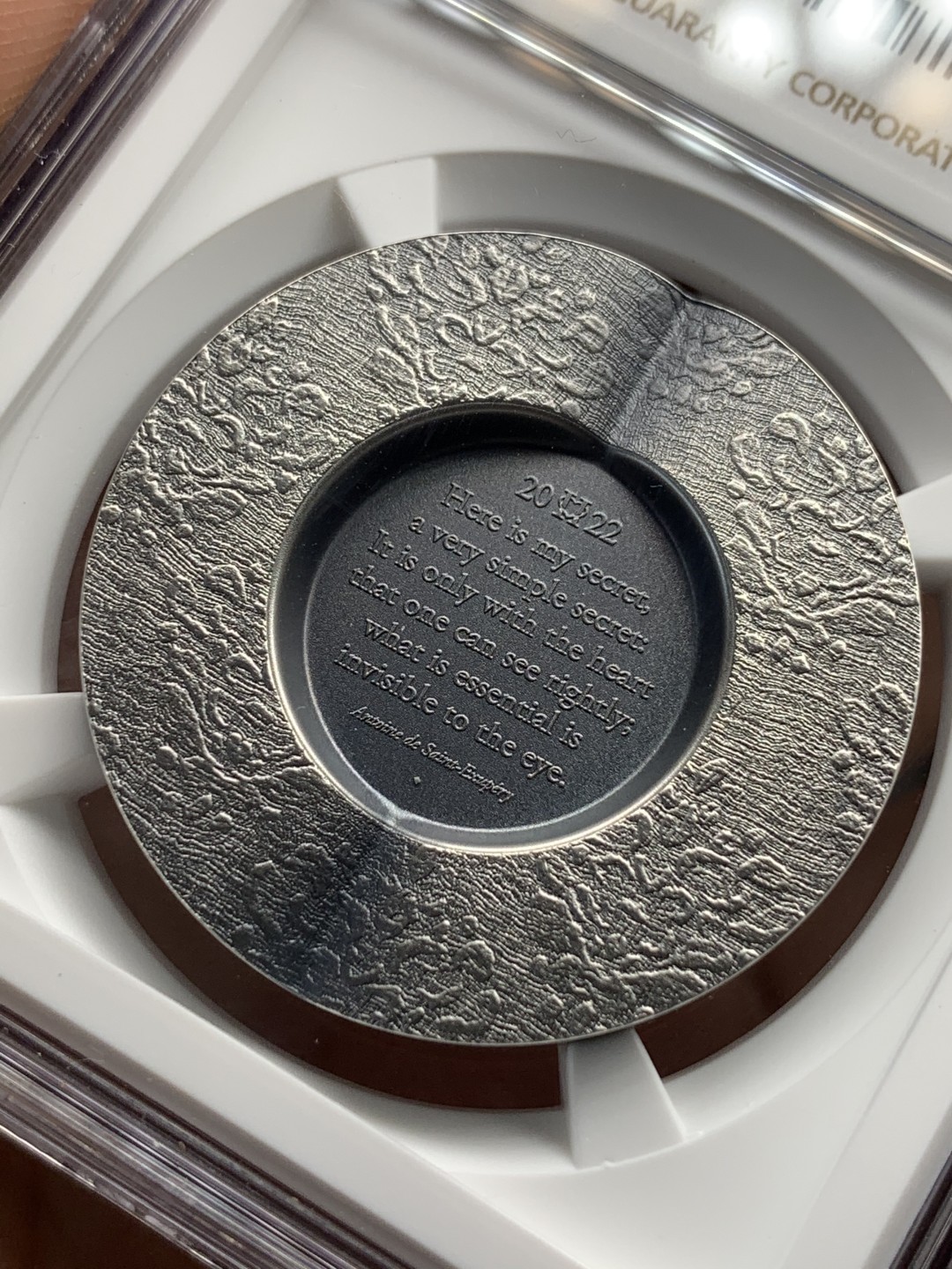 《竞宝斋》第173场-周日，周一2场 (全场包邮) NGC MS70 库克 2022年 小王子秘密之心 5 元银币 盒证全