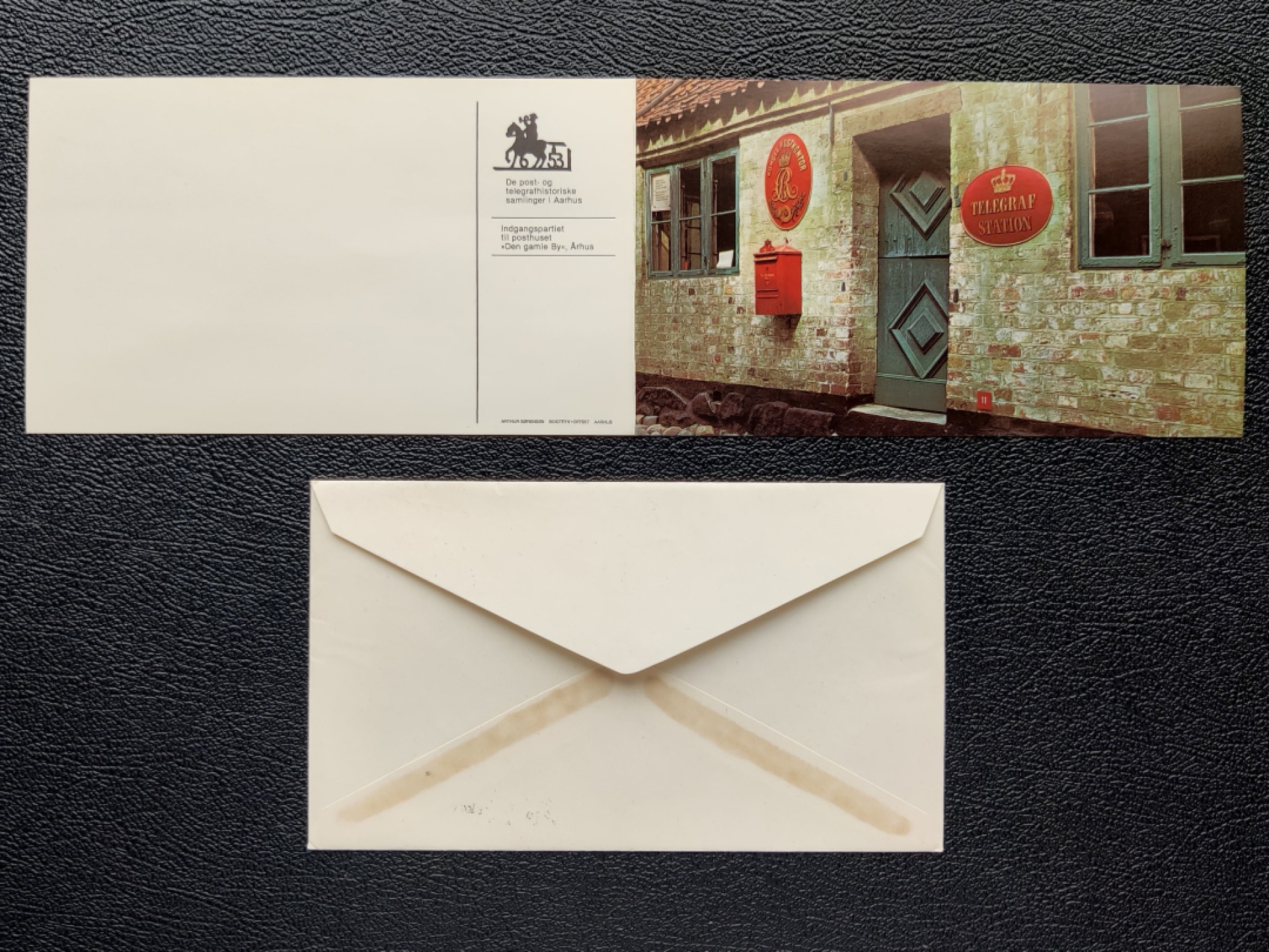 洪涛臻品批发群  精选邮票限时拍卖第二百九十二期 丹麦1984首日实寄封 17世纪的小酒馆 邮票雕刻大神斯拉尼亚精美雕刻版 带邮局发行资料册子