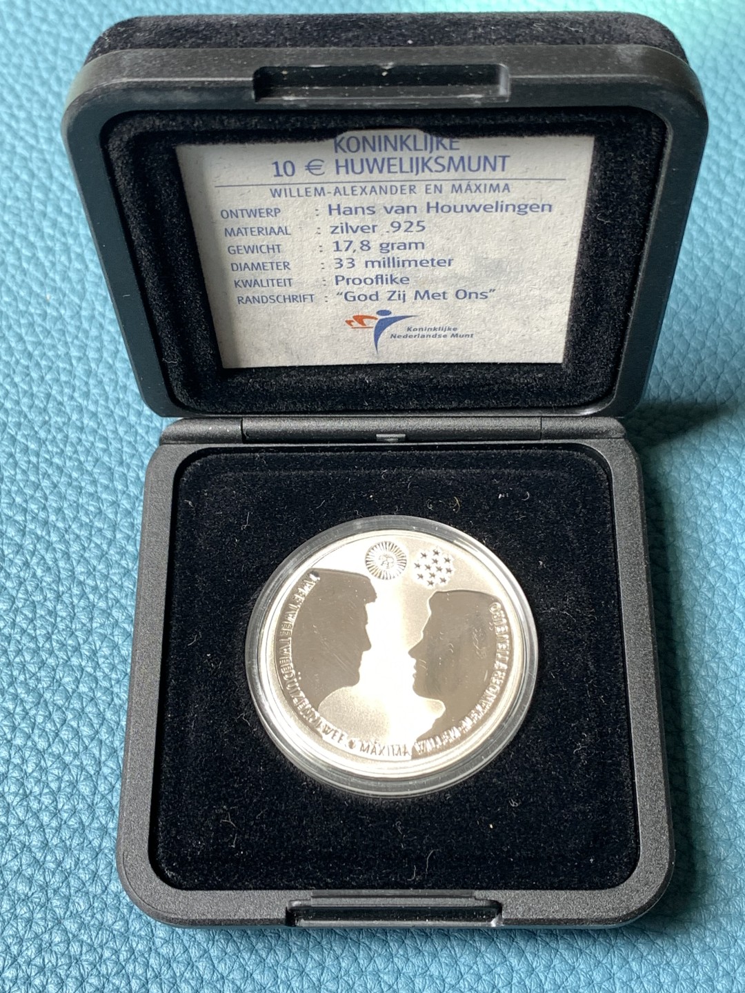 《竞宝斋》第173场-周日，周一2场 (全场包邮) 荷兰2003年 10欧元银币 PL好状态