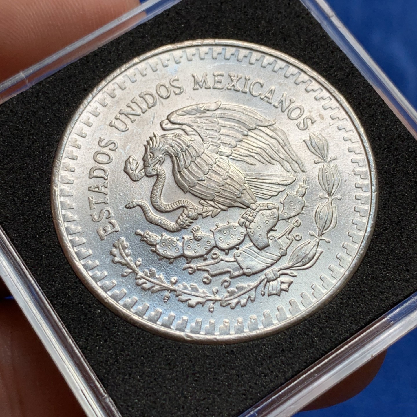 《竞宝斋》第173场-周日，周一2场 (全场包邮) 1982年 墨西哥 1盎司女神银币 999银 少见