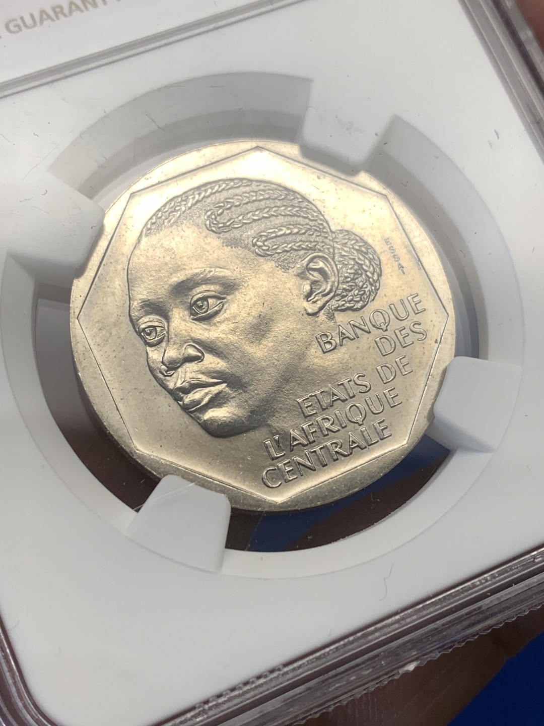 《竞宝斋》第173场-周日，周一2场 (全场包邮) NGC MS65 ESSAI 刚果 1985年 500法郎样币