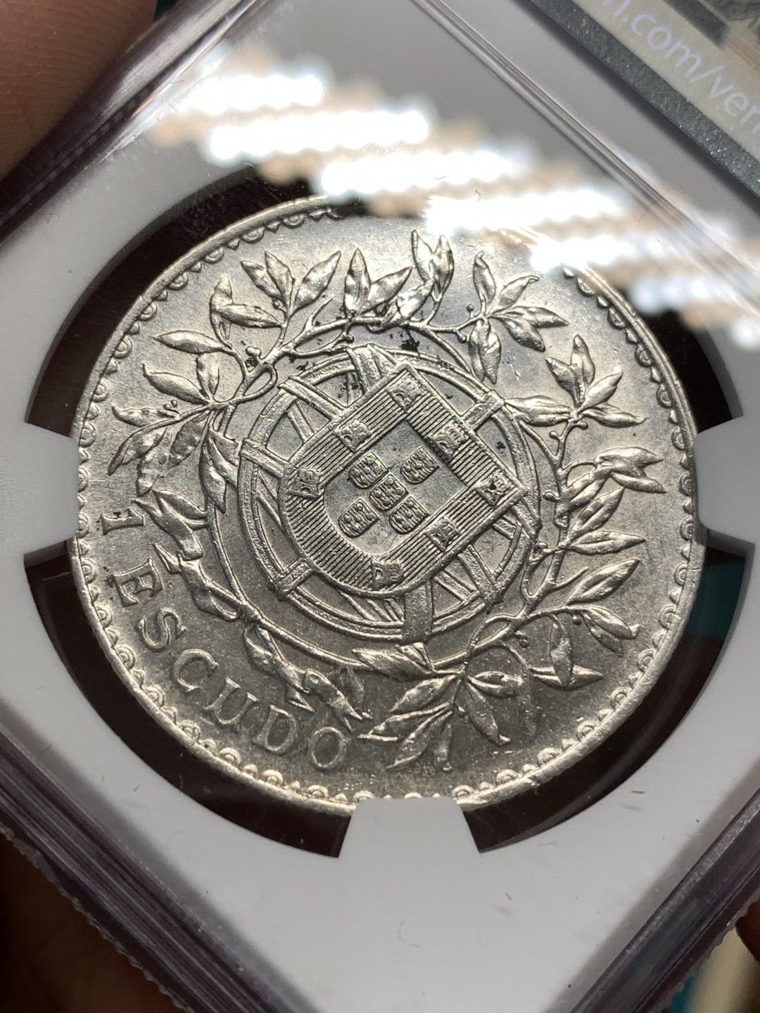 《竞宝斋》第174场-周日，周一2场 (全场包邮) NGC-UNC 葡萄牙 1915年 1埃斯库多大银币