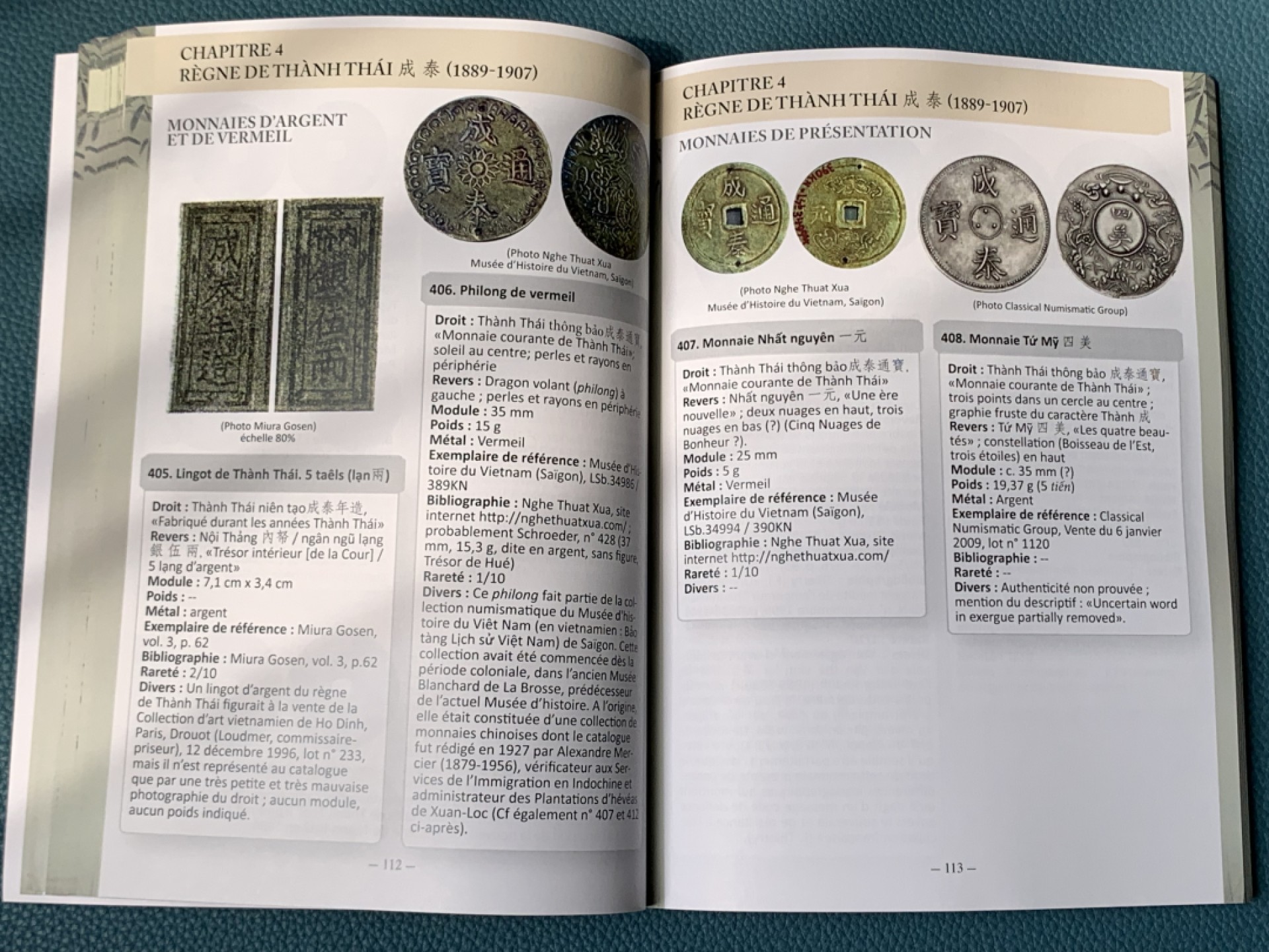 《竞宝斋》第174场-周日，周一2场 (全场包邮) 安南钱币目录，197页彩色内容丰富，绝大篇幅都是安南金银币版别和各种赏牌，目前安南币比较实用和权威参考目录