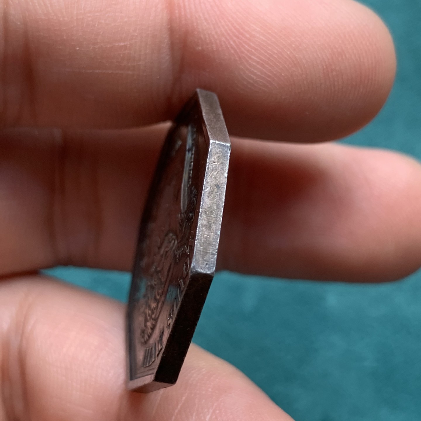 《竞宝斋》第174场-周日，周一2场 (全场包邮) 法国路易十八大公鸡八角银章 30mm，11.4克，无边铭