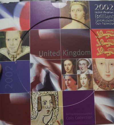 长老汇马年精选第二场拍卖 - 英国2002英镑套币卡装，含2英镑双金属币，英国历史上的女王为主题