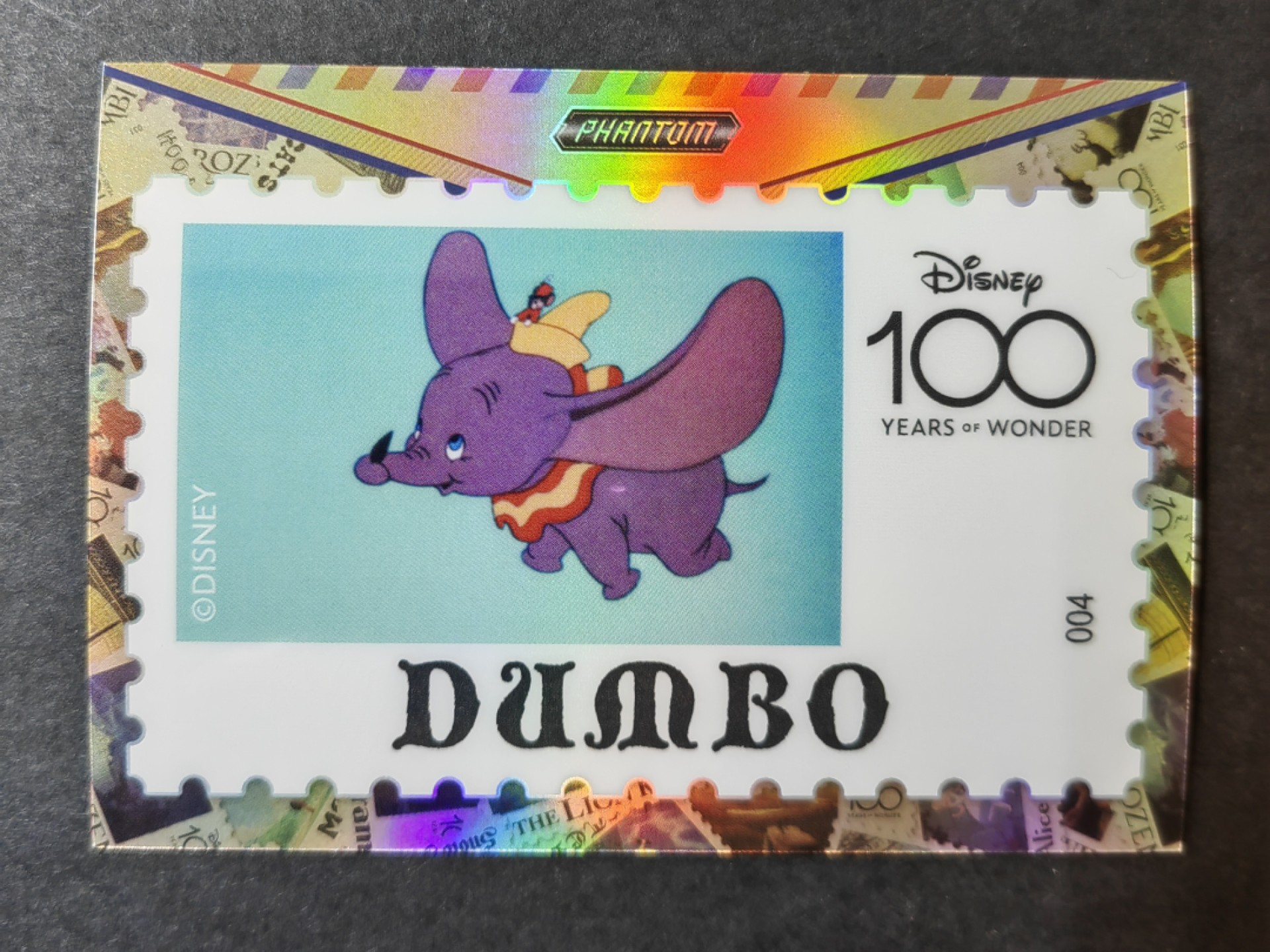 迪士尼100周年收藏卡专场 迪士尼100周年-邮票卡小飞象