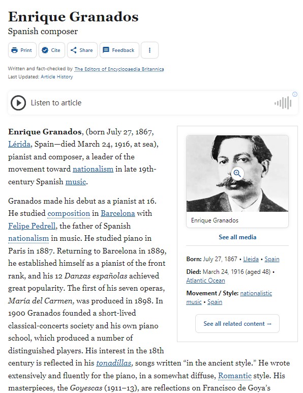 圣牌，代币，章牌专场十四期 西班牙名人系列：Enrique Granados镀金铜章，直径5cm。