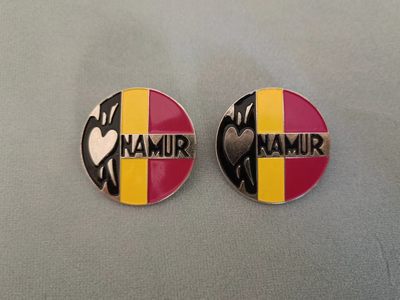 圣牌，代币，章牌专场十四期 - 汉堡胸针一对