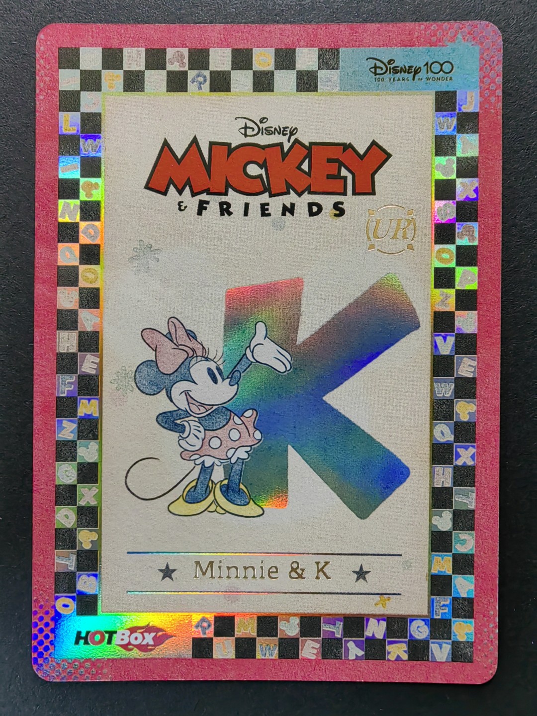 迪士尼100周年收藏卡专场 迪士尼100周年-字母卡 米妮