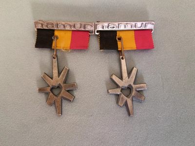 圣牌，代币，章牌专场十四期 - 汉堡胸针一对