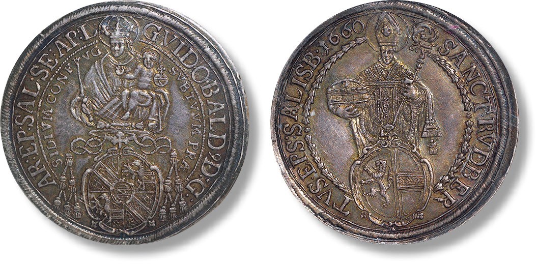 上海匡时2023年春拍中国钱币专场 1660年奥地利泰勒银币一枚，NGC MS63，评级编号：6056881-003