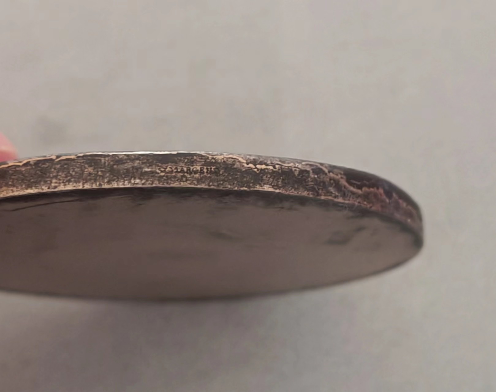 圣牌，代币，章牌专场十四期 法国雷恩大学校徽银章，单面章，63mm，150g