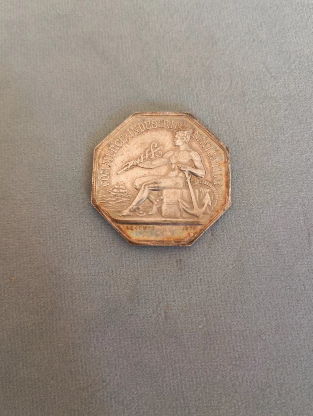 圣牌，代币，章牌专场十四期 墨丘利31mm，彩浆，丰饶角边铭