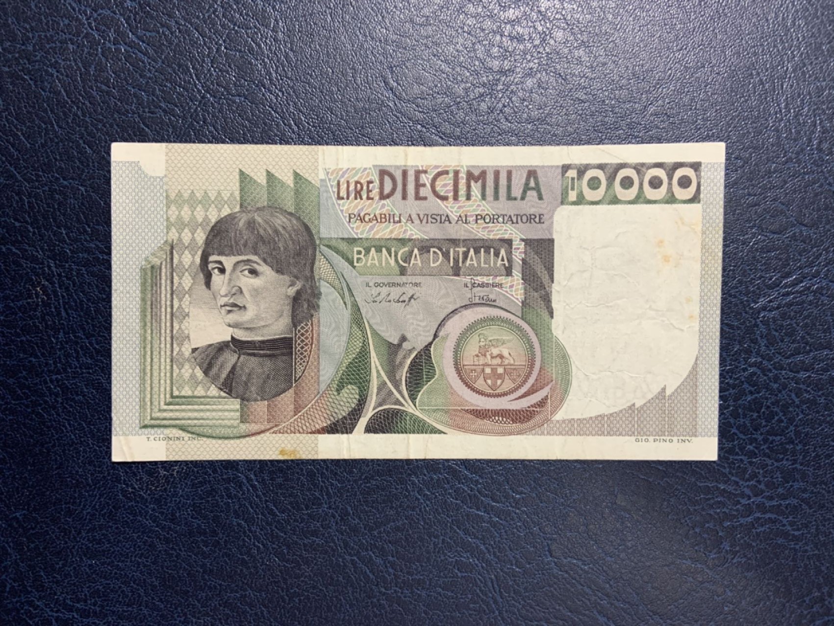 收藏联盟Quantum Auction 第267期拍卖  意大利1978年10000里拉 品相如图 初版年份