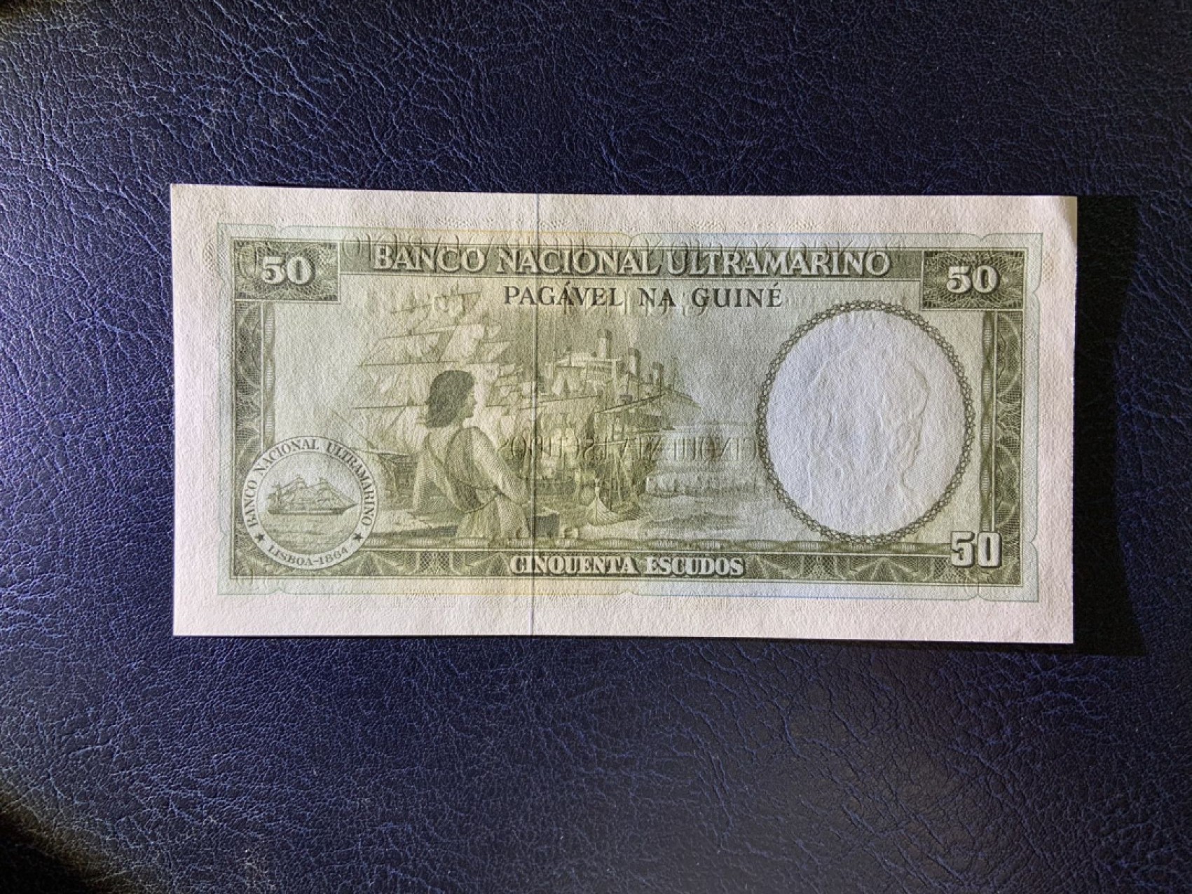 收藏联盟Quantum Auction 第267期拍卖  葡属几内亚1971年50埃斯库多 品相全新UNC