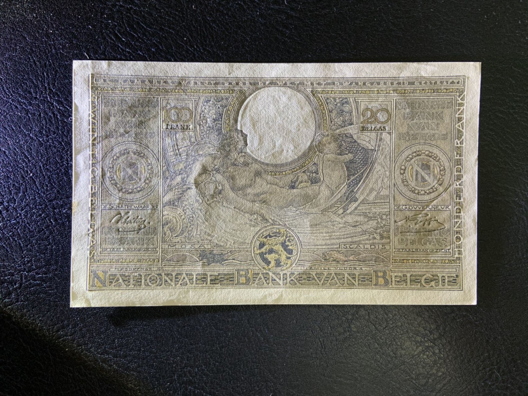 收藏联盟Quantum Auction 第267期拍卖  比利时1943年100法郎 品相UNC-