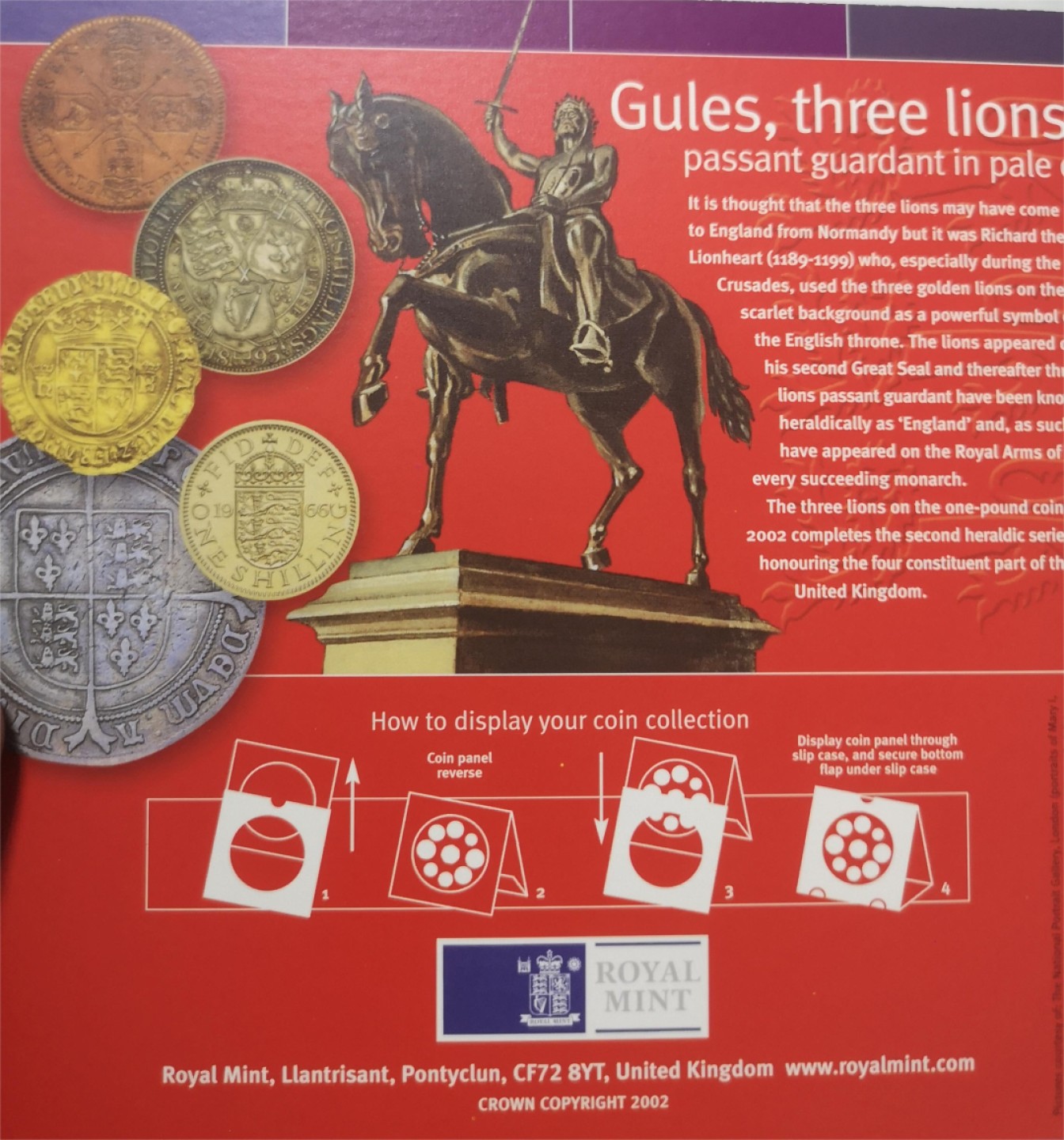 长老汇第4场现代币拍卖 英国2002英镑套币卡装，含2英镑双金属币，英国历史上的女王为主题