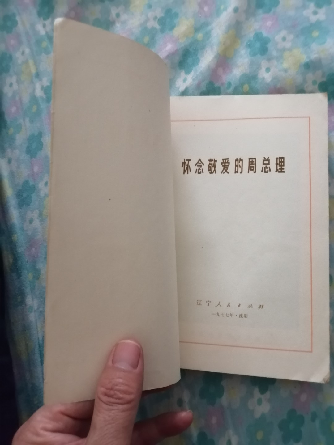 怀念敬爱的周总理