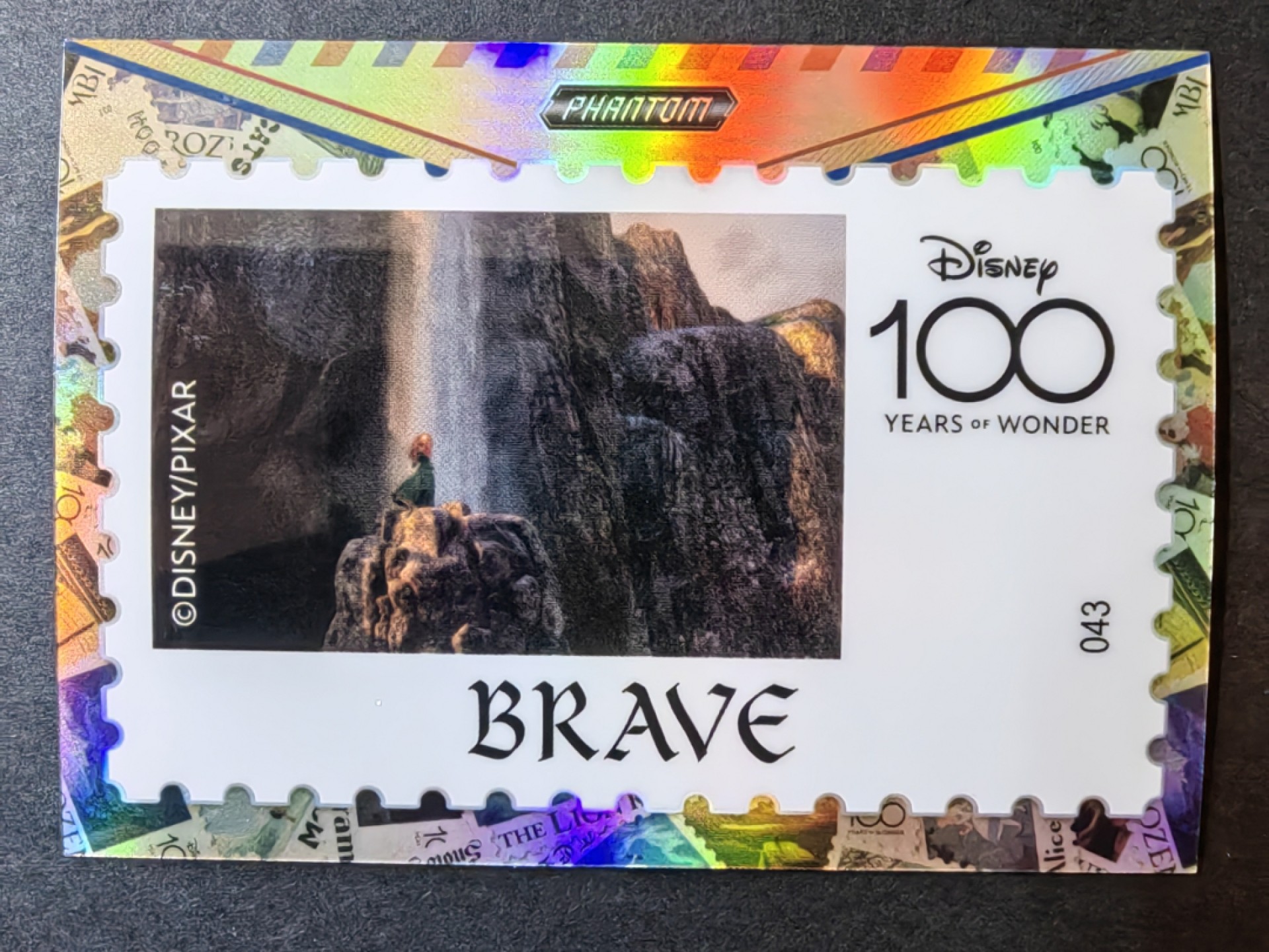 迪士尼100周年收藏卡专场 迪士尼100周年-邮票卡 勇敢传说