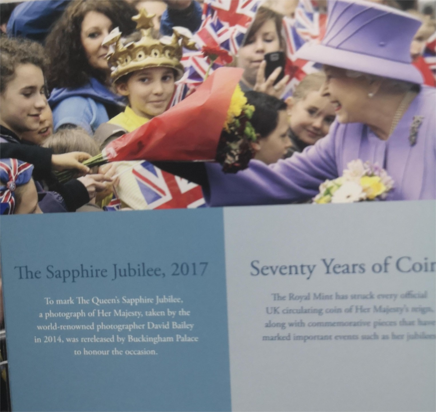长老汇第4场现代币拍卖 英国2022女王在位70周年50便士纪念币卡装，非常受欢迎