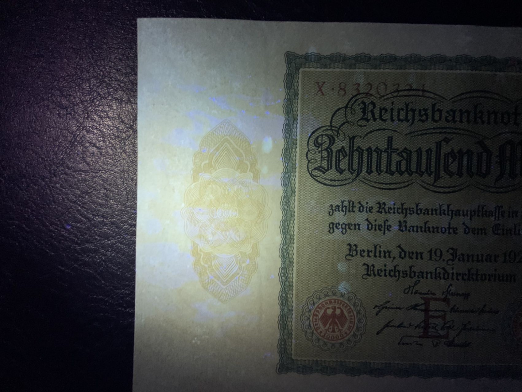 收藏联盟Quantum Auction 第267期拍卖  德国1922年10000马克 品相UNC-  丢勒作品 