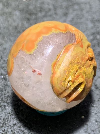 精美亚光冰飘战国红玛瑙手工雕刻马上有钱随形珠一颗！ 精美亚光冰飘战国红玛瑙手工雕刻马上有钱随形珠一颗！