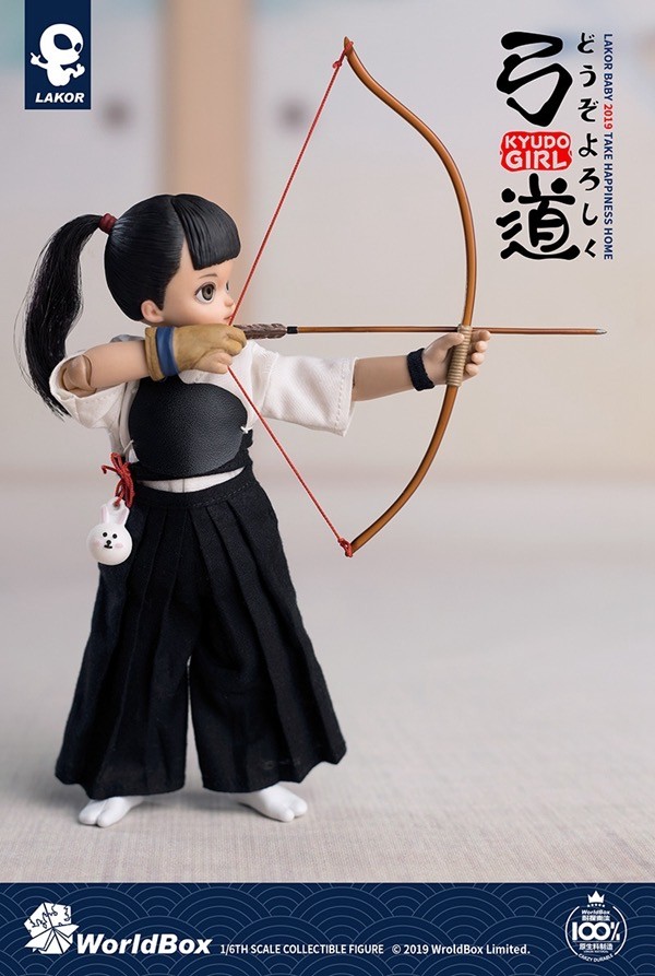 零元拍：Lakor Baby 011 1/6 弓道少女 Kyudo Girl 可动人偶，全新无拆。