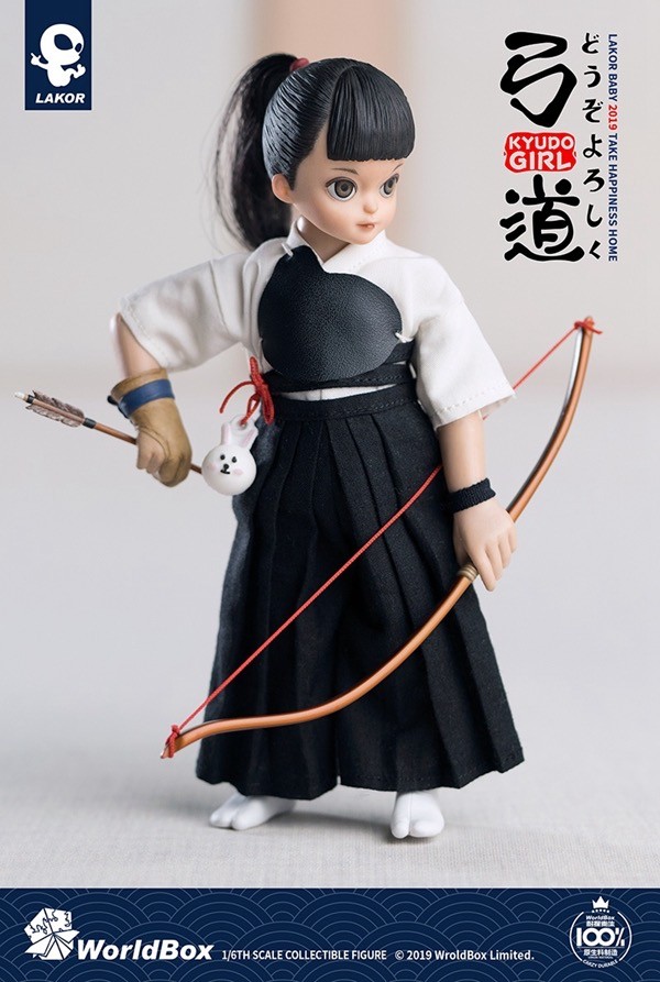 零元拍：Lakor Baby 011 1/6 弓道少女 Kyudo Girl 可动人偶，全新无拆。