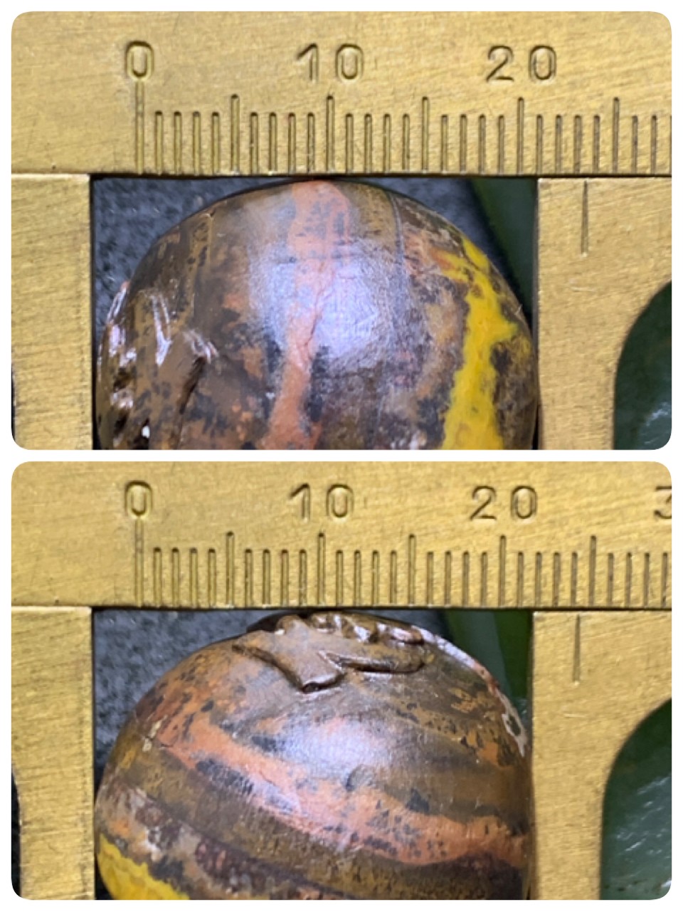 精美原皮战国红玛瑙手工雕刻佛字随形吊坠一个，