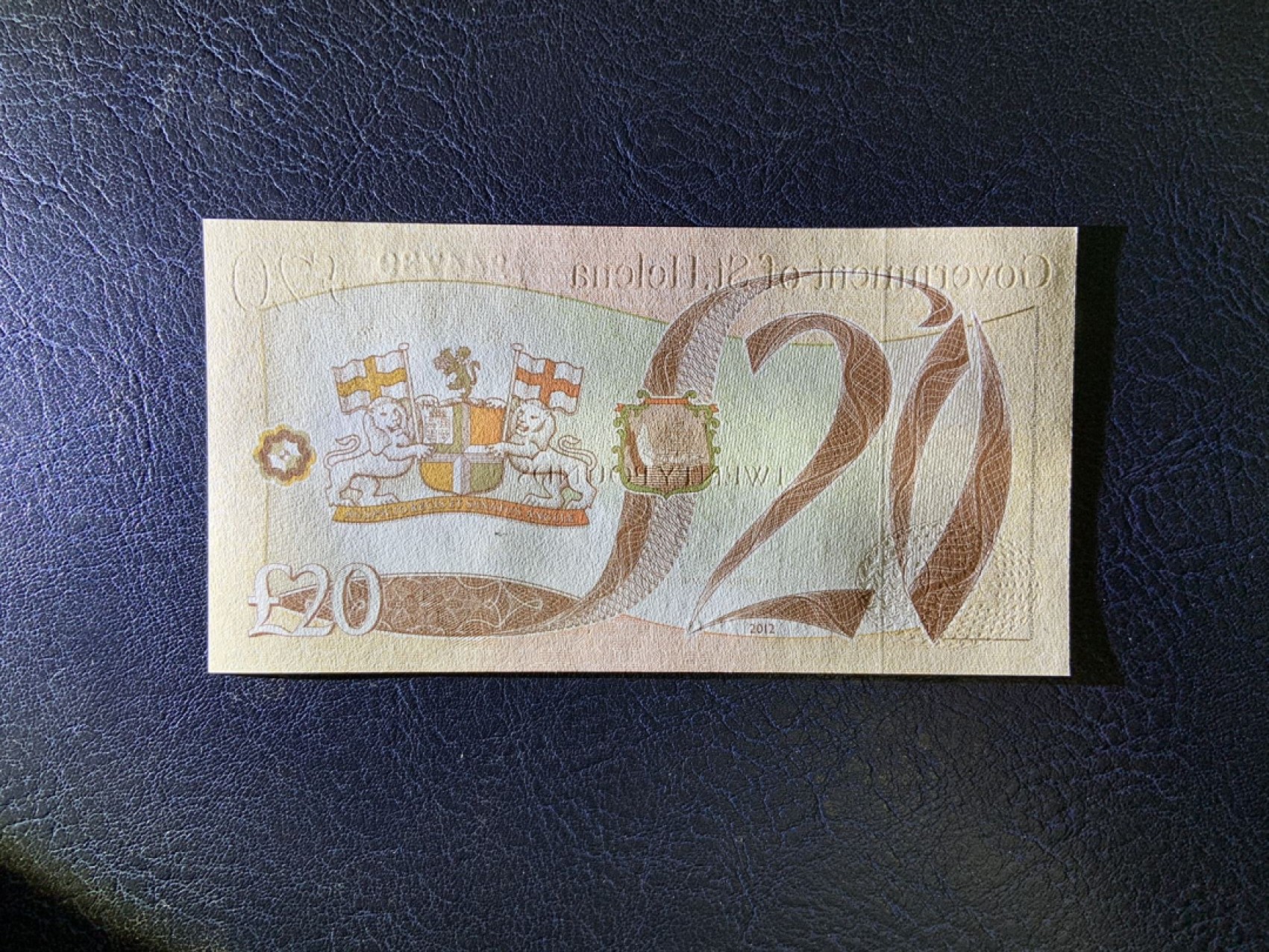 收藏联盟Quantum Auction 第267期拍卖  圣赫勒拿岛2012年20镑 品相全新UNC 首发A/1
